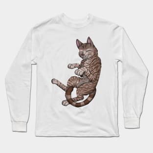 Chocolate Tabby Shorthair Long Sleeve T-Shirt